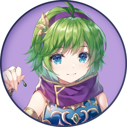 circular icon of nino from fire emblem